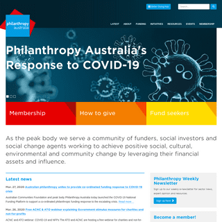A complete backup of philanthropy.org.au