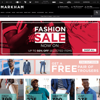 Mens Clothing, Denim, Shoes and Fashion Online - Markham