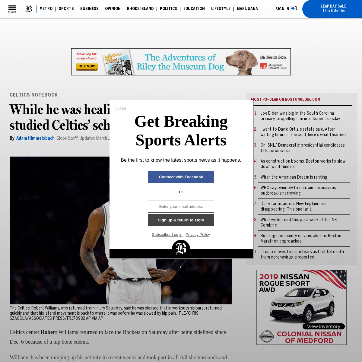 A complete backup of www.bostonglobe.com/sports/celtics/2020/02/29/while-was-healing-robert-williams-studied-celtics-schemes/Fgb