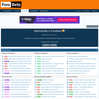 ForoBeta - Foro de Webmasters y SEO en espaÃ±ol