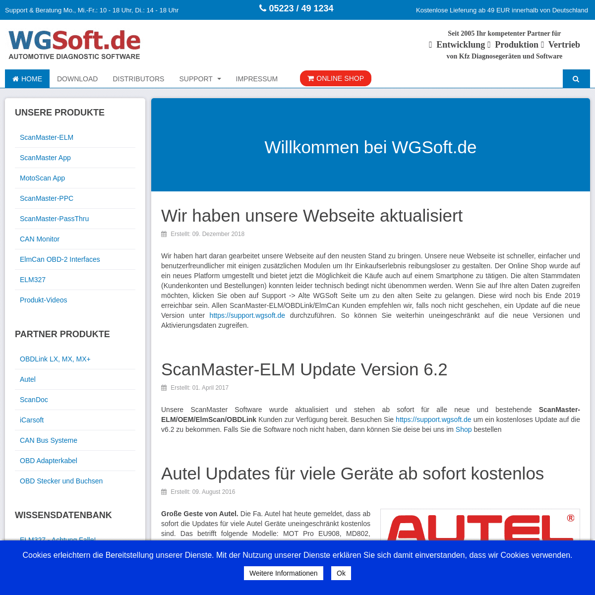 A complete backup of wgsoft.de