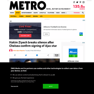 A complete backup of metro.co.uk/2020/02/13/hakim-ziyech-breaks-silence-chelsea-confirm-signing-ajax-star-12235518/