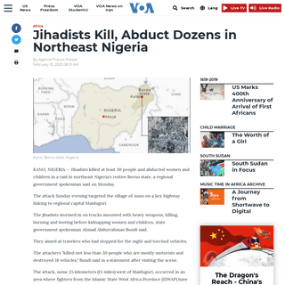 A complete backup of www.voanews.com/africa/jihadists-kill-abduct-dozens-northeast-nigeria