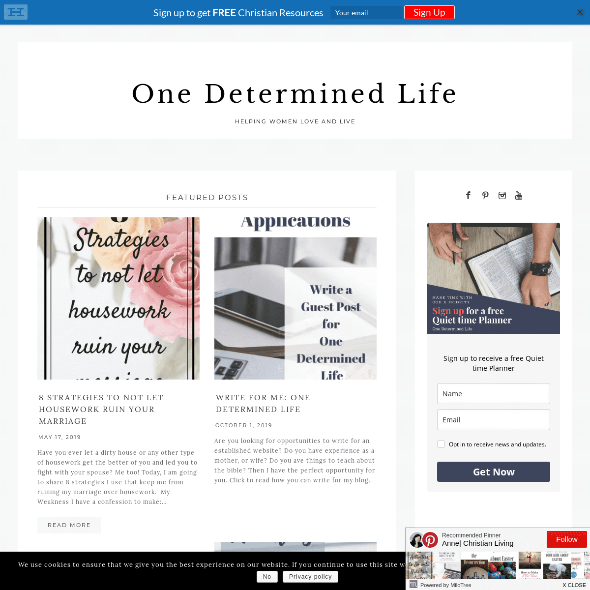 A complete backup of onedeterminedlife.com