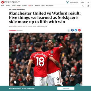 Manchester United vs Watford result- Five things we learned - The Independent