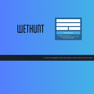 A complete backup of wethunt.com