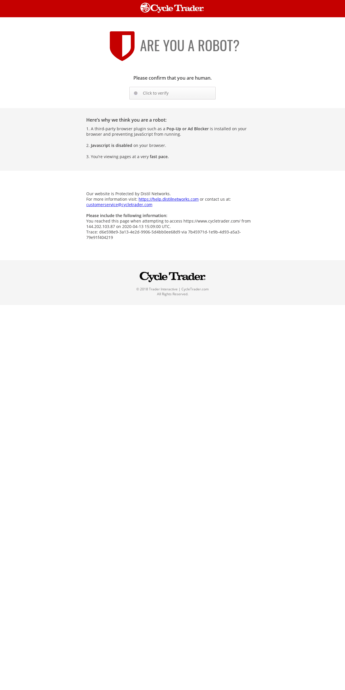 A complete backup of cycletrader.com