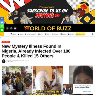 New Mystery Illness Found In Nigeria, Already Infected Over 100 People & Killed 15 Others - WORLD OF BUZZ