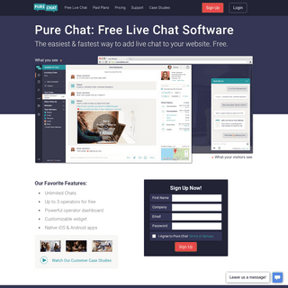 100- Free Live Chat Software for Businesses - Pure Chat