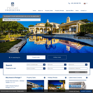 Algarve Luxury Villas for Sale and Rent in Vale de Lobo and Quinta do Lago Algarve - Prime Properties