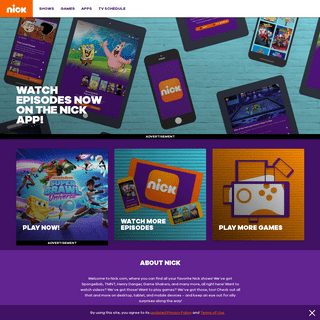 Nickelodeon Shows, Games & Apps for iPhone, Android, Roku and More