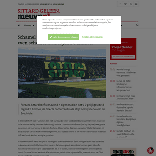 A complete backup of sittard-geleen.nieuws.nl/sport/fortuna-sittard/20200215/schamel-punt-voor-fortuna-sittard-in-even-schamel-d