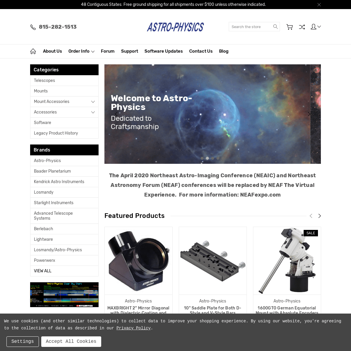 A complete backup of astro-physics.com
