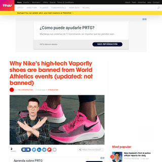 Why Nikeâ€™s high-tech Vaporfly shoes are banned from World Athletics events (updated- not banned)