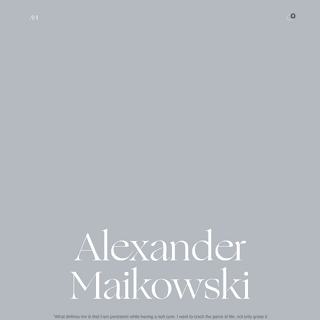 Alexander Maikowski Art