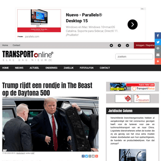 A complete backup of www.transport-online.nl/site/112035/trump-rijdt-een-rondje-in-the-beast-op-de-daytona-500/
