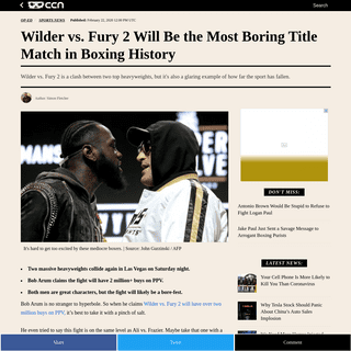 A complete backup of www.ccn.com/wilder-vs-fury-2-will-be-the-most-boring-title-match-in-boxing-history/