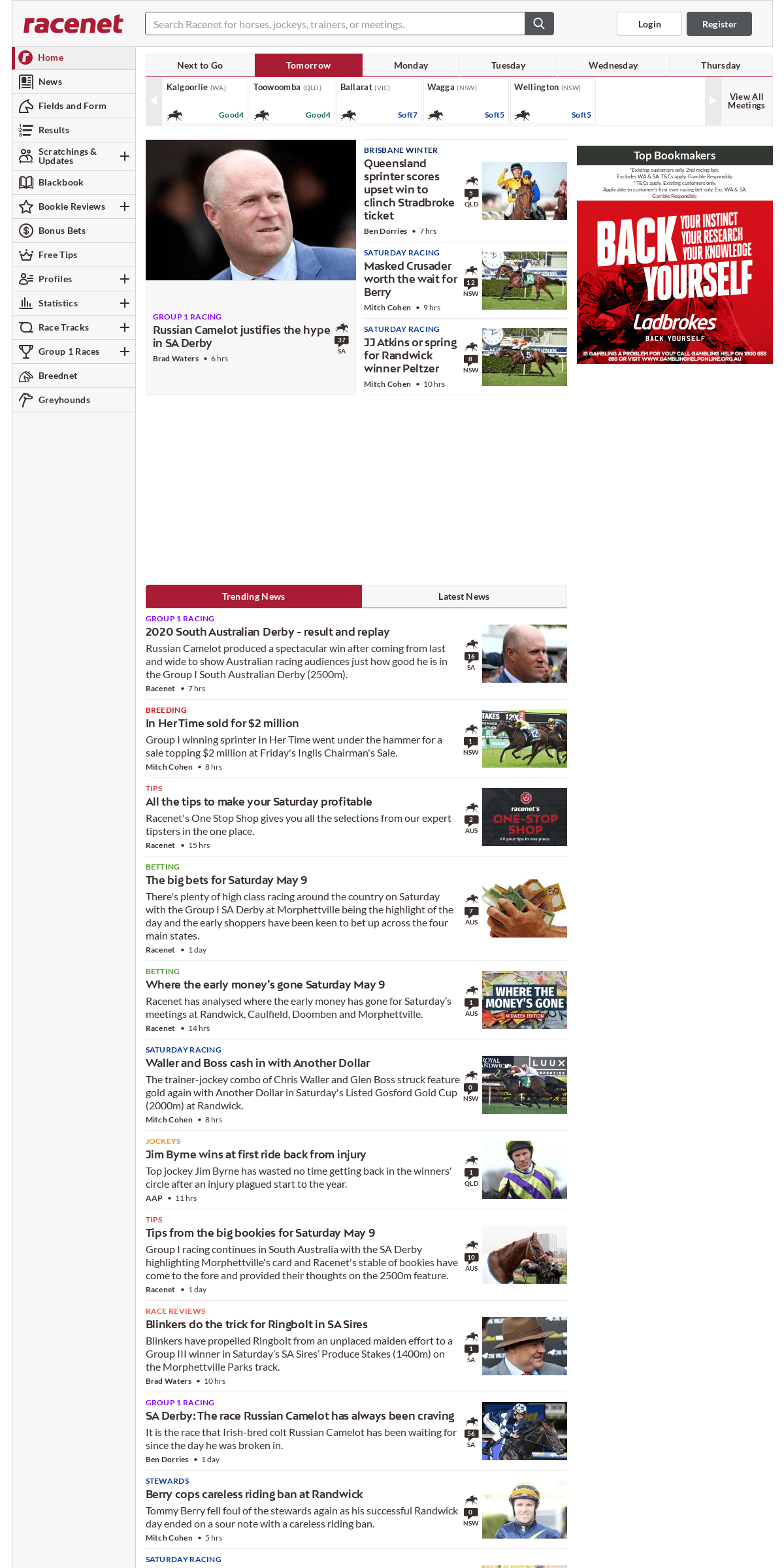 A complete backup of racenet.com.au