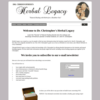 A complete backup of herballegacy.com