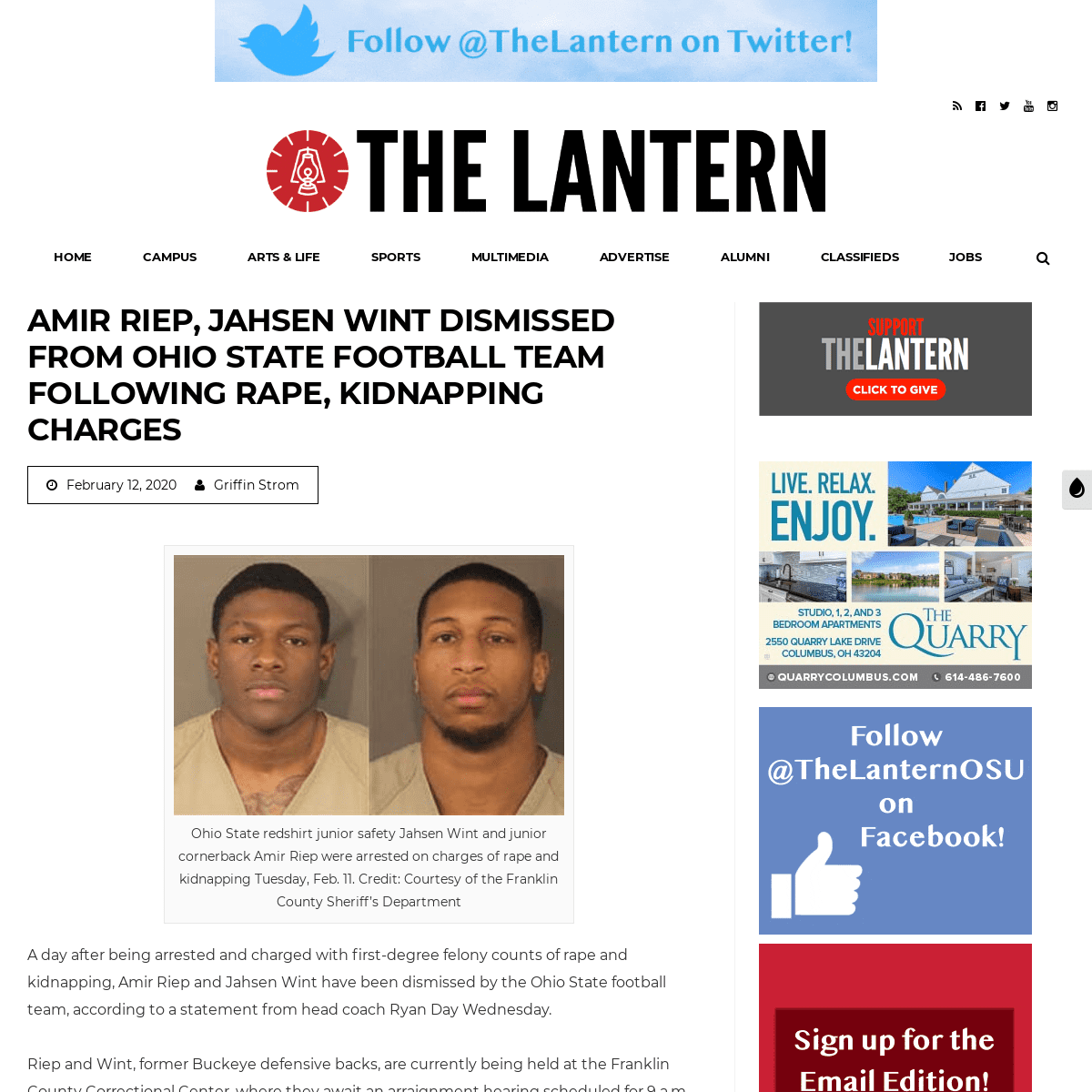 A complete backup of www.thelantern.com/2020/02/ohio-state-football-amir-riep-jahsen-wint-dismissed-from-ohio-state-football-tea