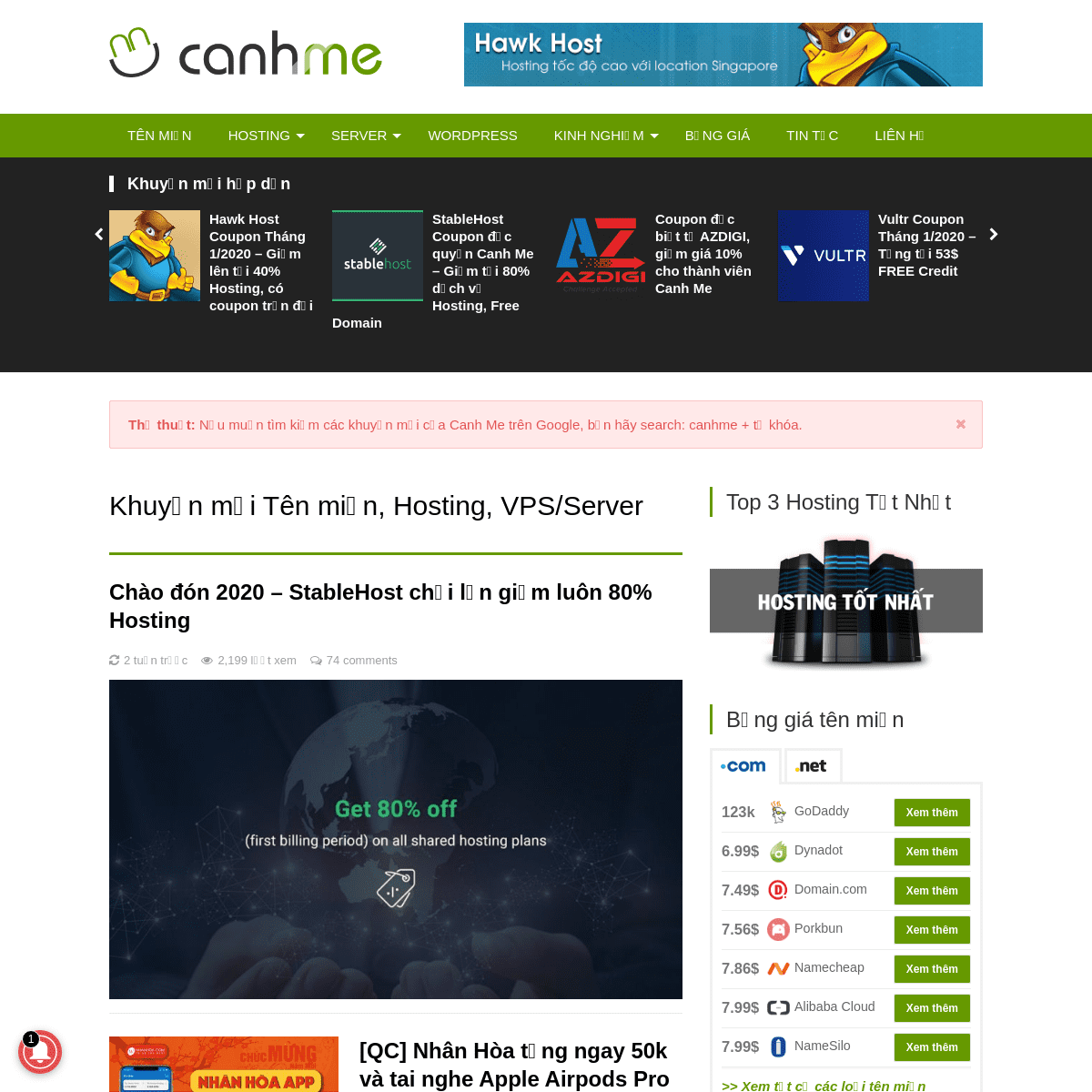 A complete backup of canhme.com