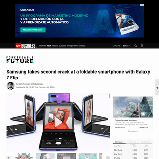 Samsung unveils another folding phone, the Galaxy Z Flip - CNN