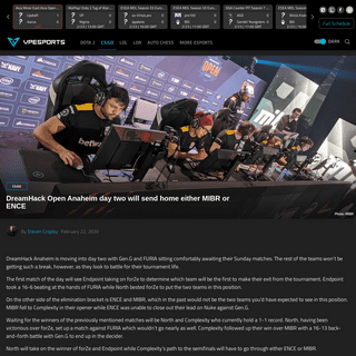 A complete backup of www.vpesports.com/csgo/news/dreamhack-open-anaheim-day-two-will-send-home-either-mibr-or-ence