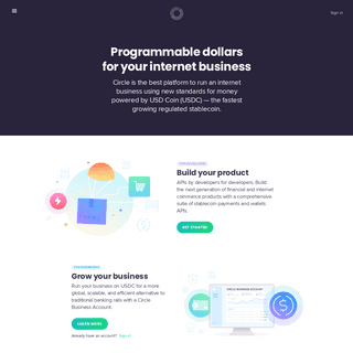 Circle - Programmable dollars for your internet business