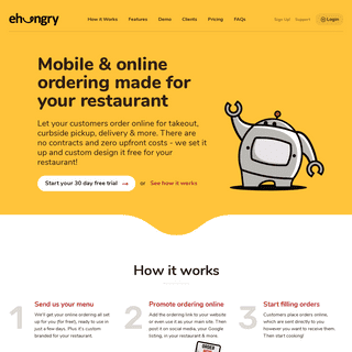 eHungry - Mobile & Online Ordering System for Restaurants
