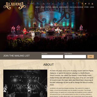 A complete backup of thealabamaband.com