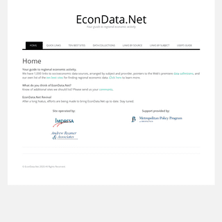 A complete backup of econdata.net