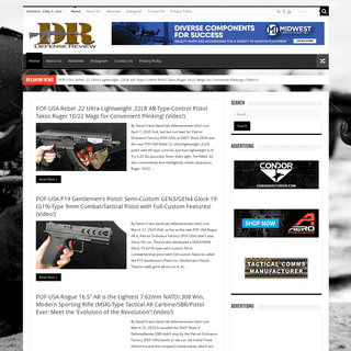 DefenseReview.com (DR)- An online tactical technology and military defense technology magazine with particular focus on the late