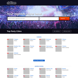 clubZone - Nightclubs, Nightlife, and Event Tickets