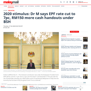 A complete backup of www.malaymail.com/news/malaysia/2020/02/27/2020-stimulus-dr-m-says-epf-rate-cut-to-7pc-rm150-more-cash-hand
