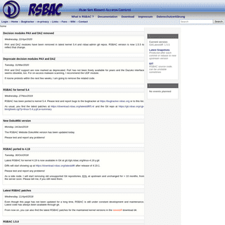 A complete backup of rsbac.org