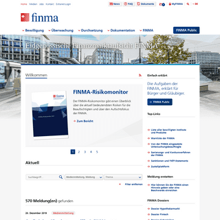 A complete backup of finma.ch