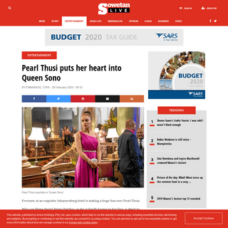A complete backup of www.sowetanlive.co.za/entertainment/2020-02-28-pearl-thusi-puts-her-heart-into-queen-sono/