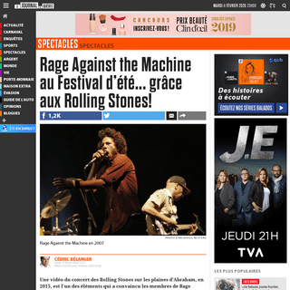 Rage Against the Machine au Festival dâ€™Ã©tÃ©... grÃ¢ce aux Rolling Stones! - JDQ