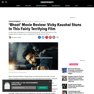 â€˜Bhootâ€™ Movie Review- Vicky Kaushal Stuns In This Fairly Terrifying Film - HuffPost India