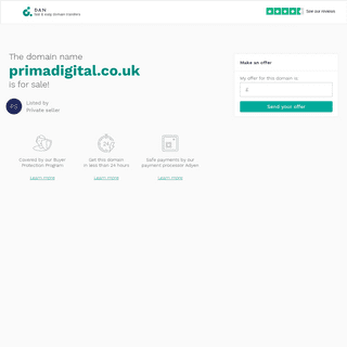 The domain name primadigital.co.uk is for sale
