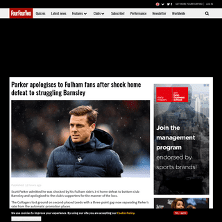 A complete backup of www.fourfourtwo.com/news/parker-apologises-fulham-fans-after-shock-home-defeat-struggling-barnsley