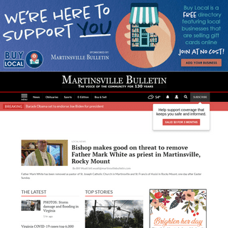 A complete backup of martinsvillebulletin.com
