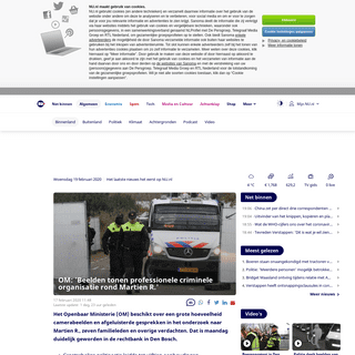 OM- 'Beelden tonen professionele criminele organisatie rond Martien R.' - NU - Het laatste nieuws het eerst op NU.nl