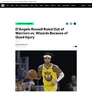 A complete backup of bleacherreport.com/articles/2869218-dangelo-russell-ruled-out-of-warriors-vs-wizards-because-of-quad-injury