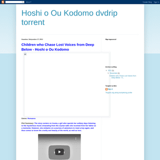 A complete backup of hoshi-o-ou-kodomo.blogspot.com