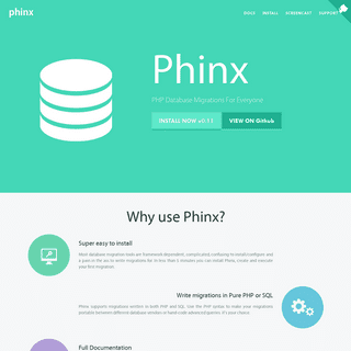 A complete backup of phinx.org