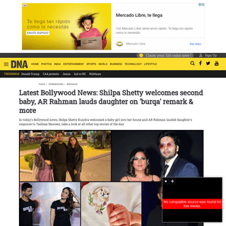A complete backup of www.dnaindia.com/bollywood/report-latest-bollywood-news-shilpa-shetty-welcomes-second-baby-ar-rahman-lauds-