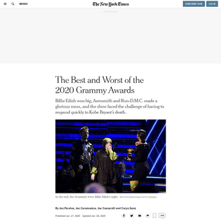 A complete backup of www.nytimes.com/2020/01/27/arts/music/grammys-best-worst.html