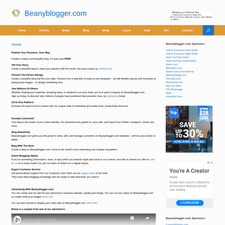 A complete backup of beanyblogger.com