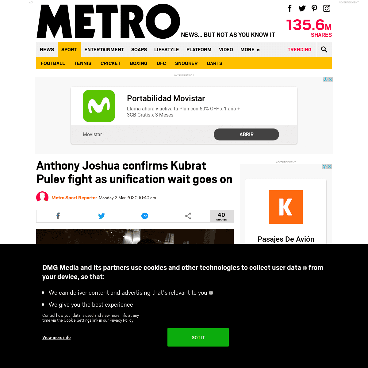 A complete backup of metro.co.uk/2020/03/02/anthony-joshua-confirms-kubrat-pulev-fight-unification-wait-goes-12332475/
